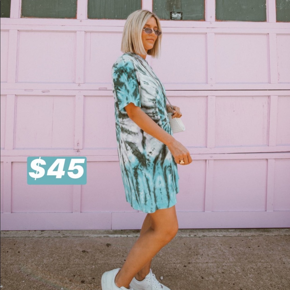 Easel Tie Dye shirt-dress
